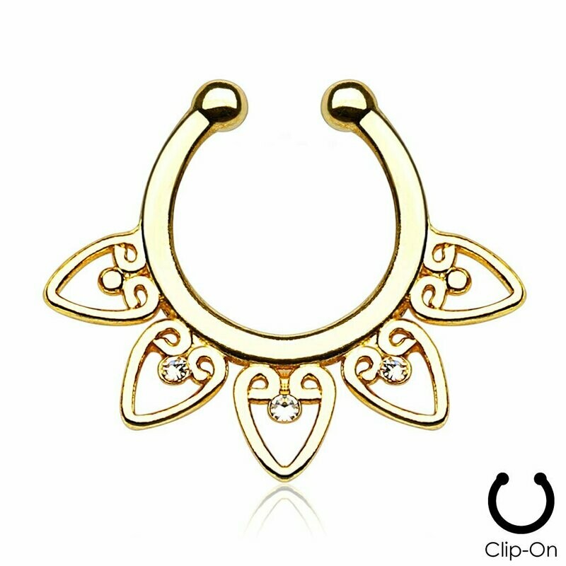 FAKE/FINTO PIERCING SEPTUM 5 PUNTE