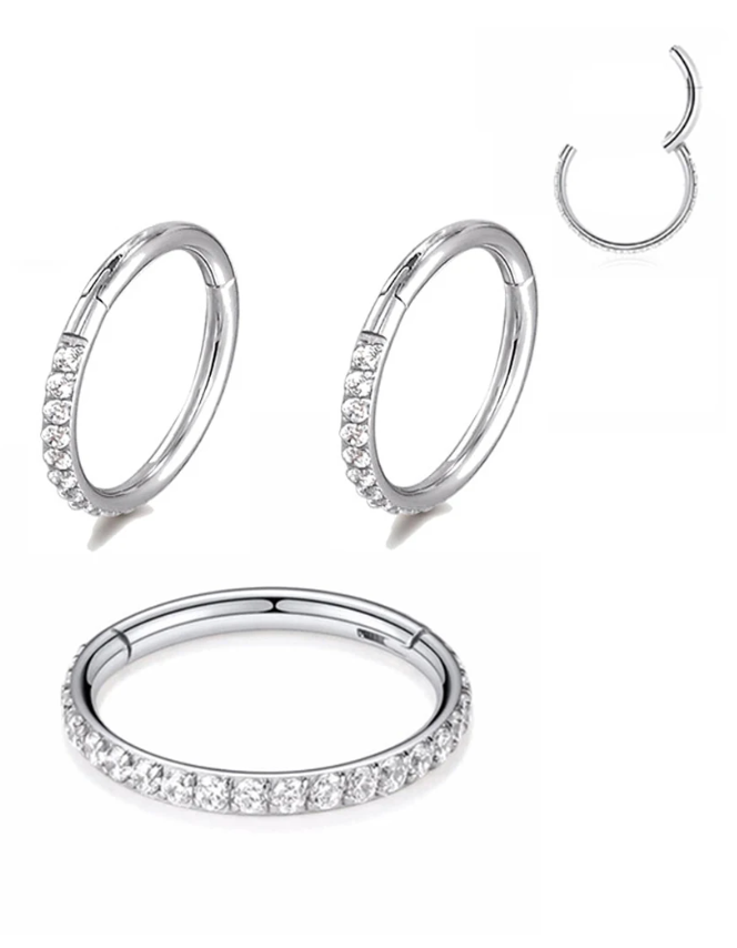 CLICKER ACCIAIO CON STRASS LATERALE CLICKER ACCIAIO CON STRASS LATERALE