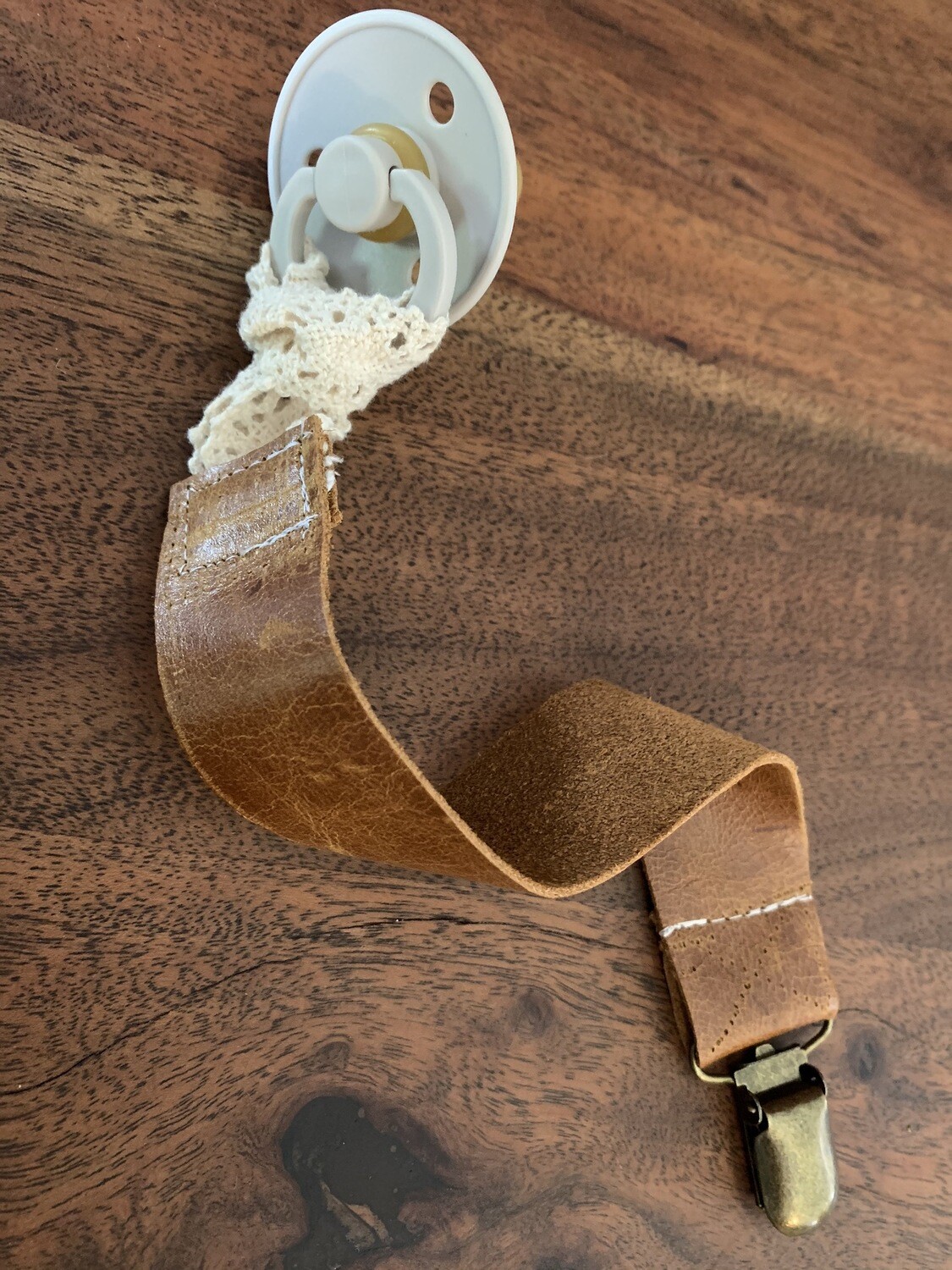 Leather Soother Clip