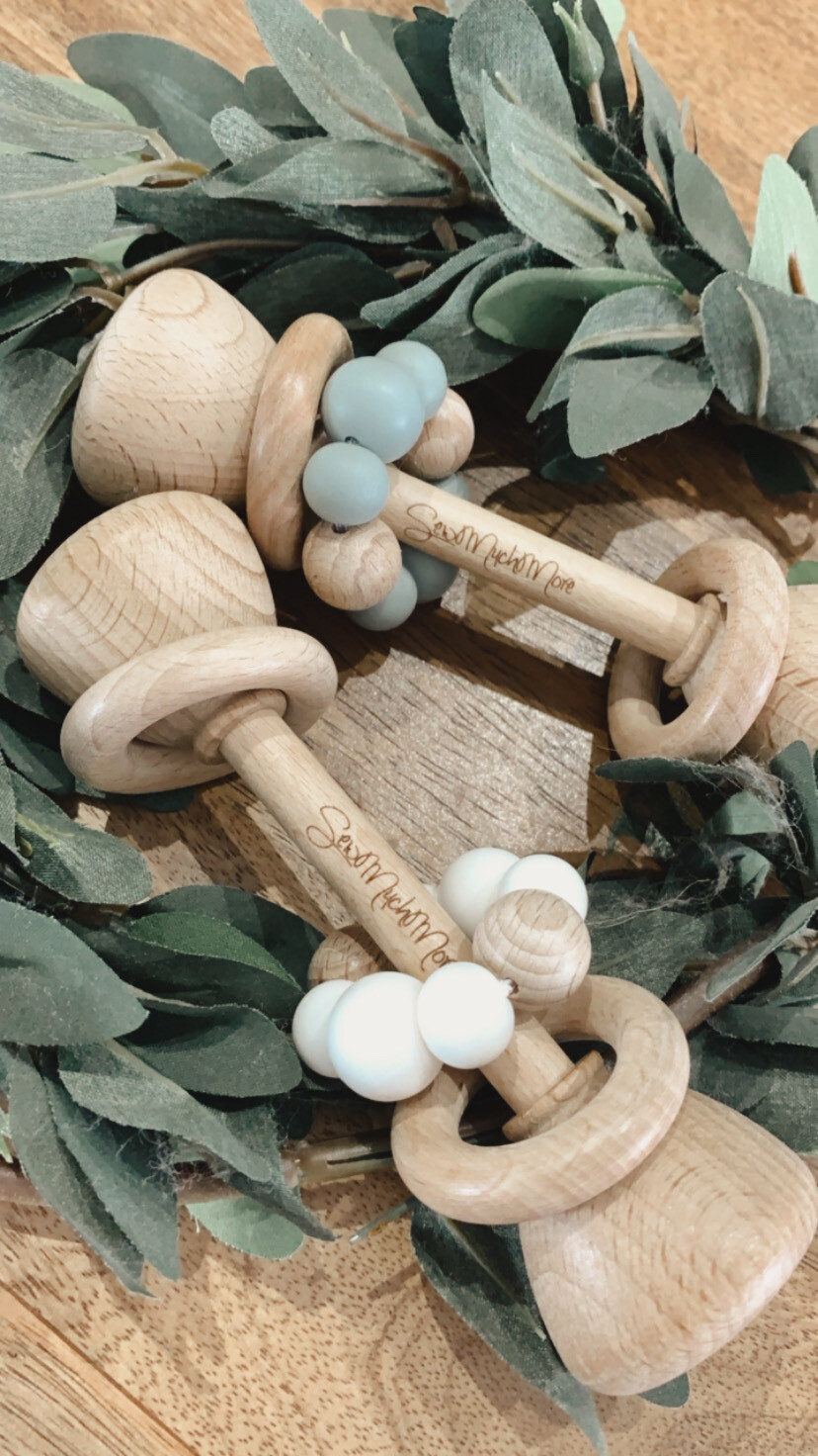Wooden Montessori Rattle Teether