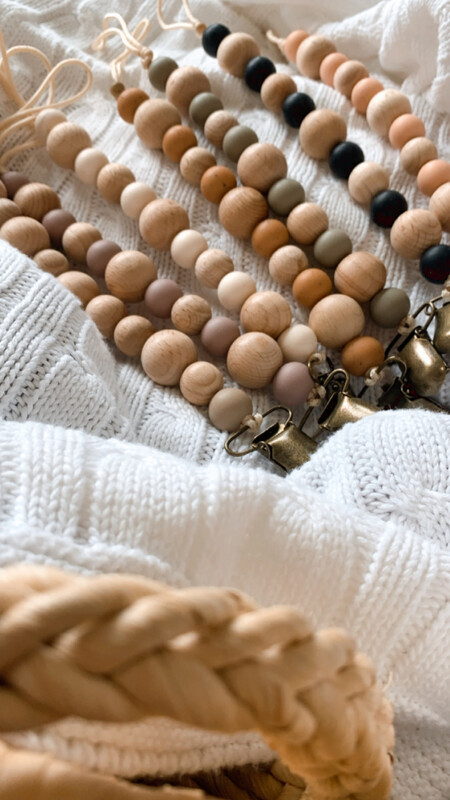 Wood | Silicone Soother Clip