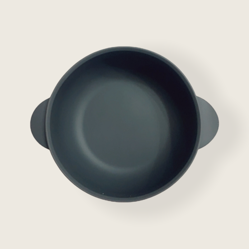 Silicone Suction Bowl With Lid| SMOKE