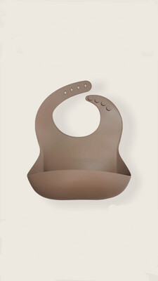 Silicone Bib| TAUPE