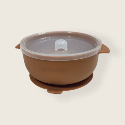 Silicone Suction Bowl With Lid| CLAY
