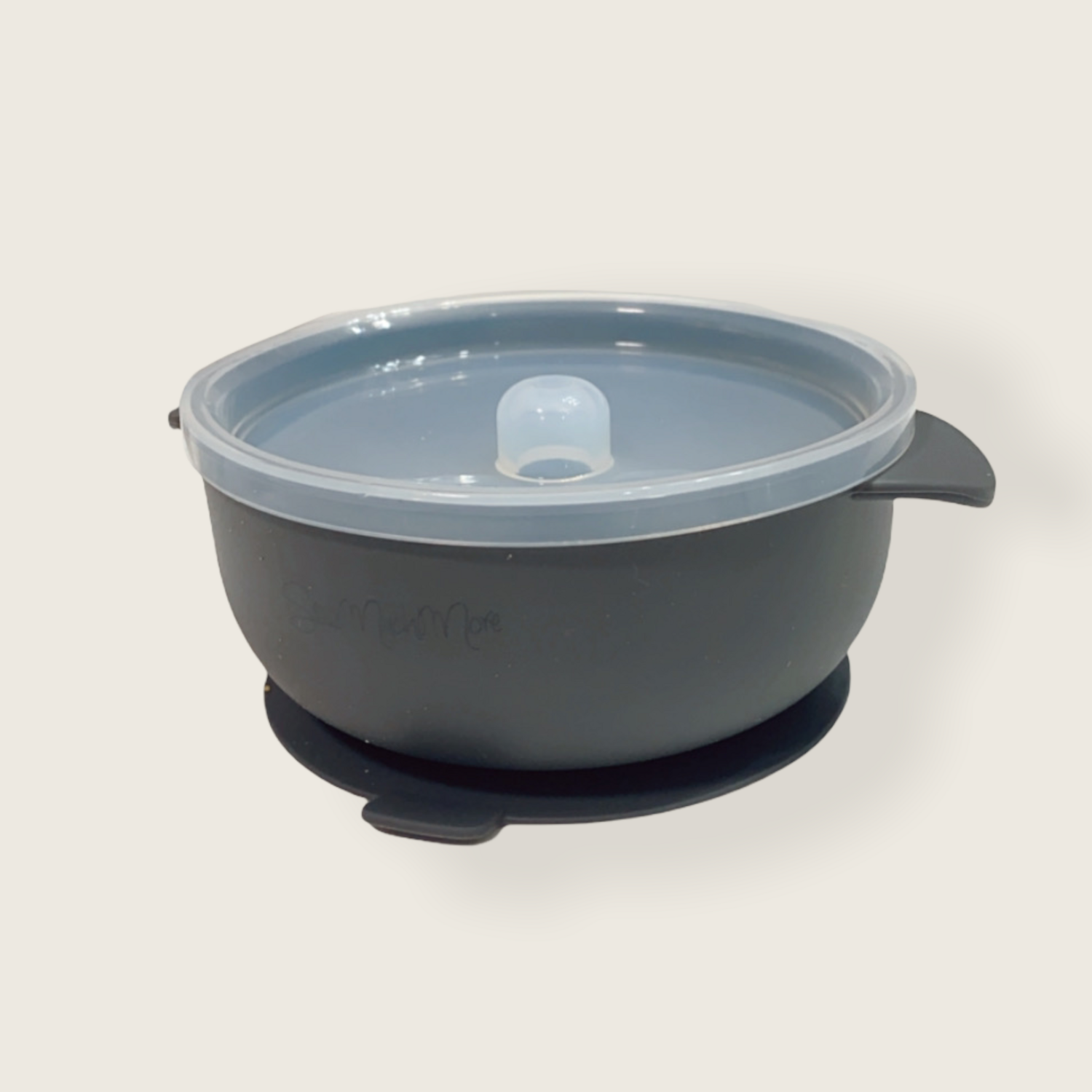 Silicone Suction Bowl With Lid| SMOKE