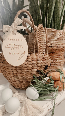 Wooden Easter Basket Tags
