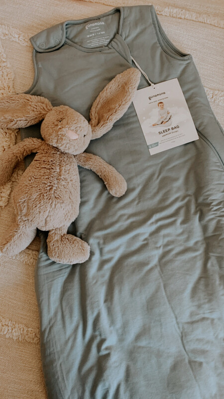 Gunamuna Sleep Sack Bamboo Duvet | Sage 2.6 TOG