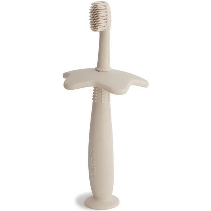 Mushie Training Toothbrush, Color: Sifting sand