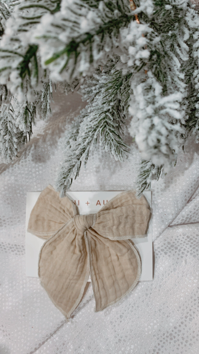 Bows | Ivory Muslin Fable 