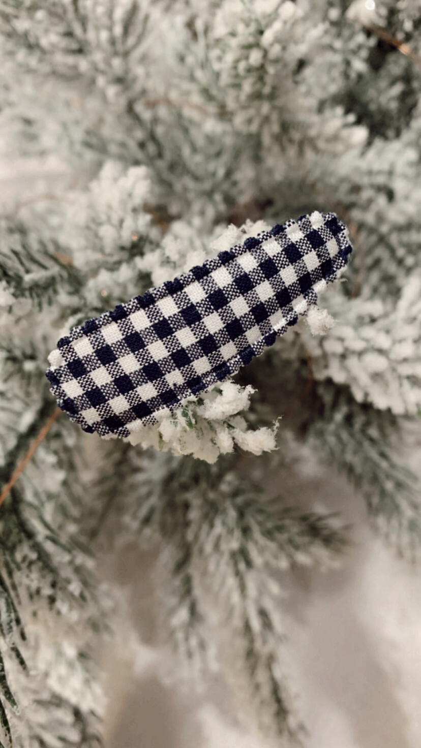 Clips | Navy Gingham
