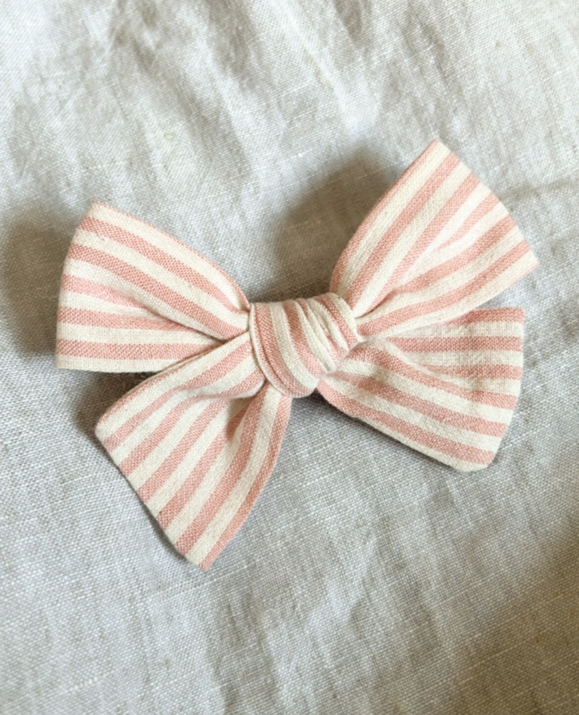 Bows | Blush Pin Stripe