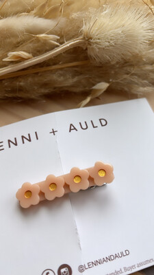 Clips | Peach Daisy Resin
