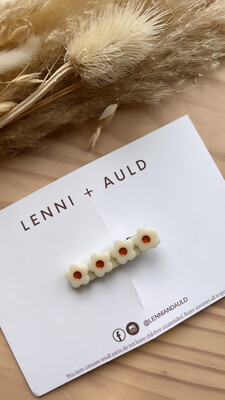 Clips | Ivory Daisy Resin