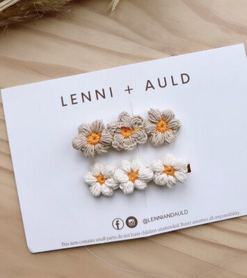 Clips | Knit Daisy Set