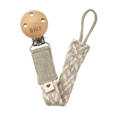 BIBS Soother Clip - Sand/Ivory
