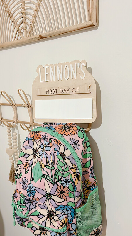“First Day Of” Simple Sign