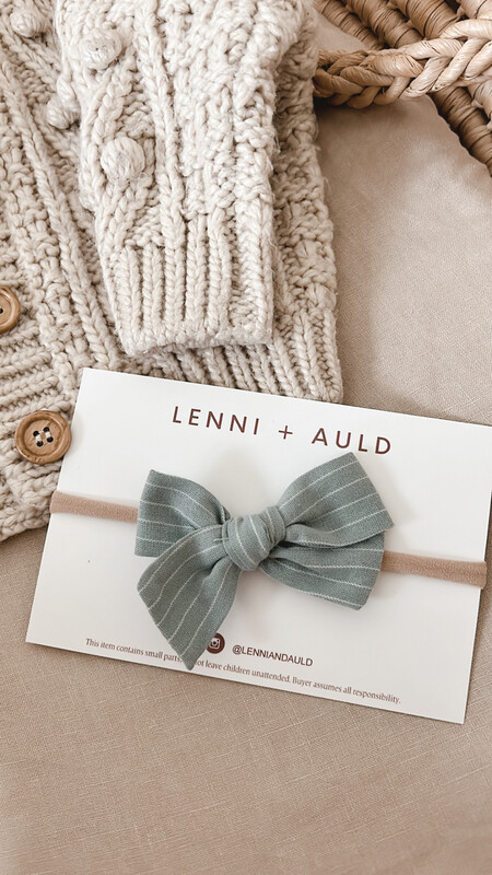 Bows | Robins Egg Pinstripe