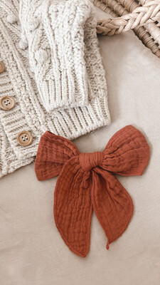 Bows | Muslin Fable Rust