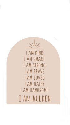 Daily Affirmation Plaque