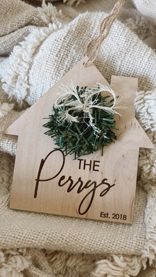 Family Name Christmas Ornament