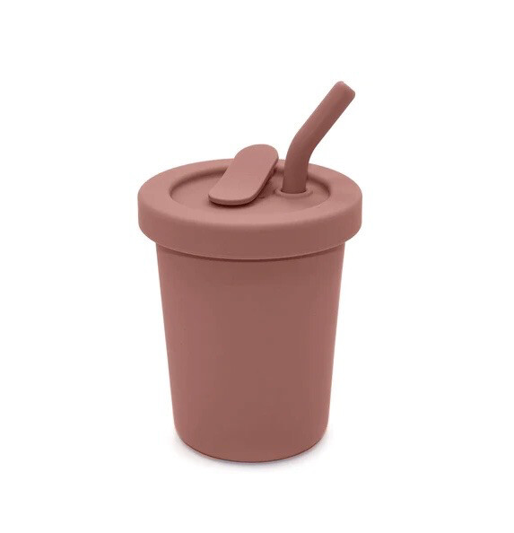 noüka Straw Cup 8 OZ- Rose