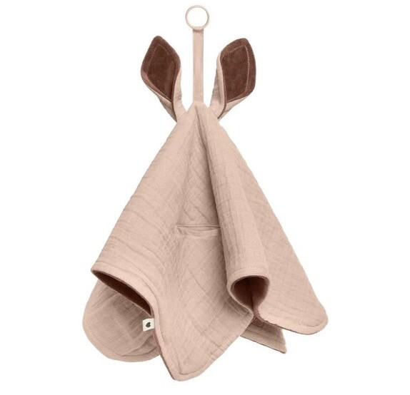 BIBS Cuddle Cloth Kangaroo - BLUSH