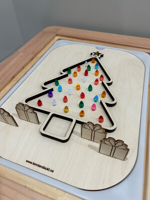 Sensory Bin Insert | Light Up Tree