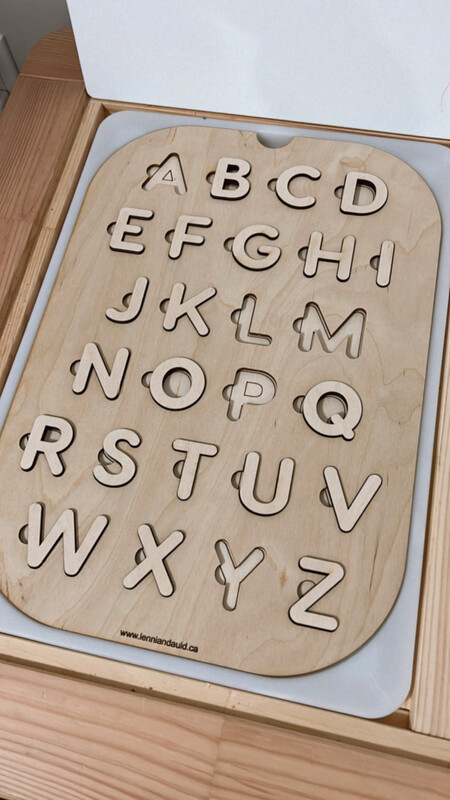 Sensory Bin Insert | ABC puzzle