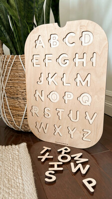 Sensory Bin Insert | ABC puzzle