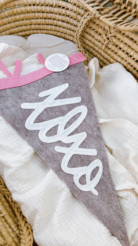 “XOXO Script” Pennant Flag