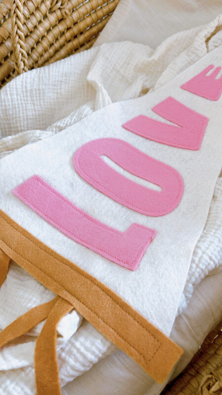 “LOVE” Pennant Flag
