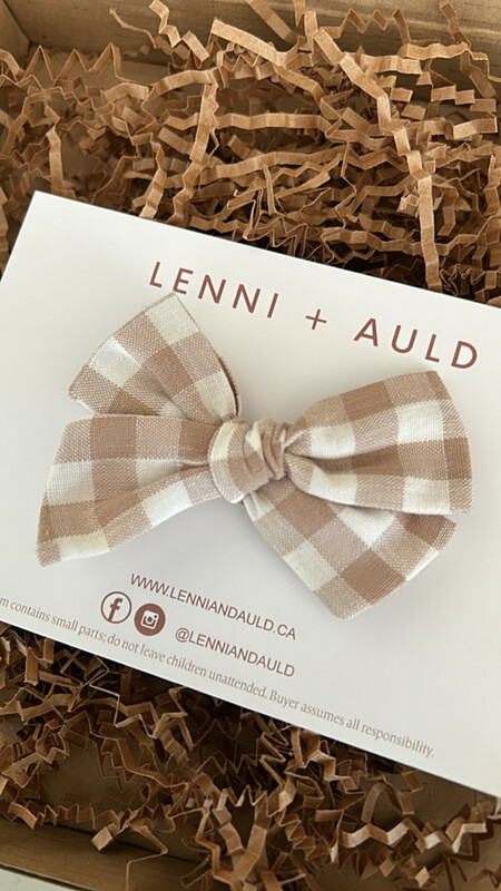 Bows | Beige Check