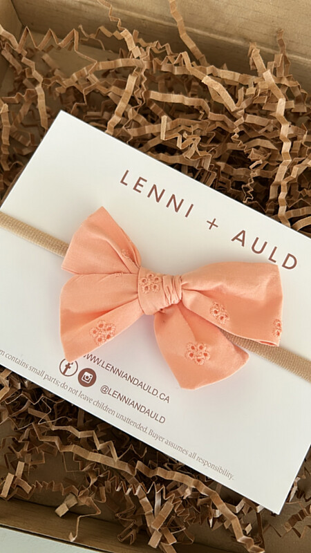 Bows | Peach Eyelet