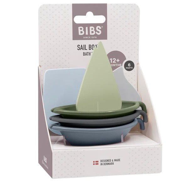 BIBS Sail Boats - Blue Mix