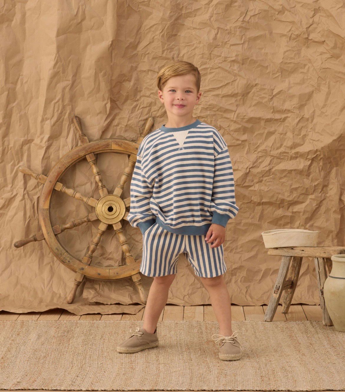 Relaxed Short | Marine Stripe