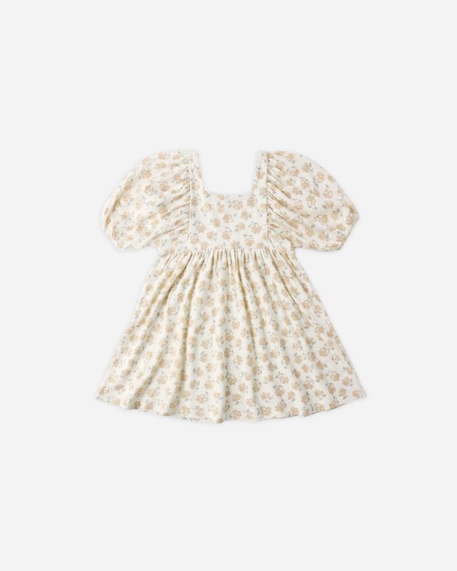 Brea Dress- Yellow Ditsy