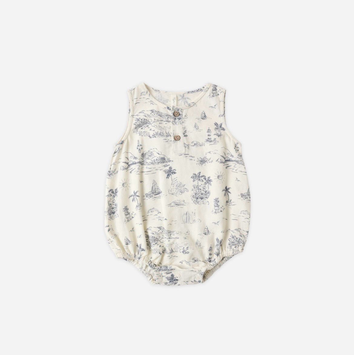 Beau Romper | Ocean Toile
