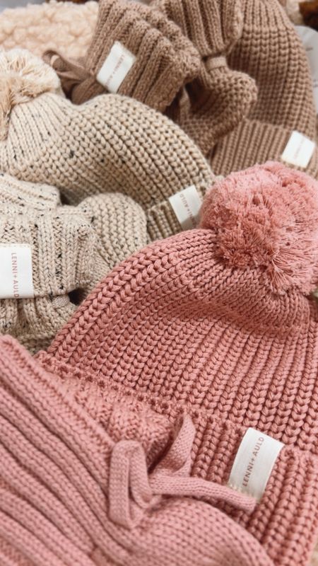 Knit Hat &amp; Bootie Set | Rose