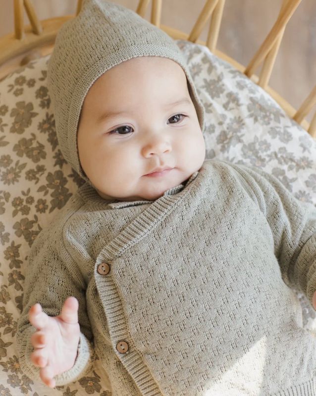 Quincy Mae Knit Wrap Top + Pant | Fern