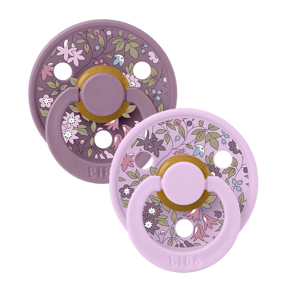 Bibs Soother- 2 Pack Liberty Camomile Lawn / Violet Sky Mix