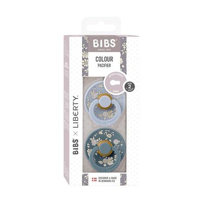 Bibs Soother- 2 Pack Liberty Capel Dusty Blue Mix