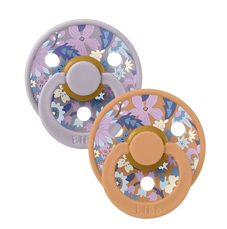 Bibs Soother- 2 Pack Liberty June Blossom Pumpkin Mix