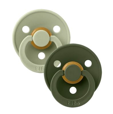 Bibs Soother- 2 Pack Sage / Hunter Green