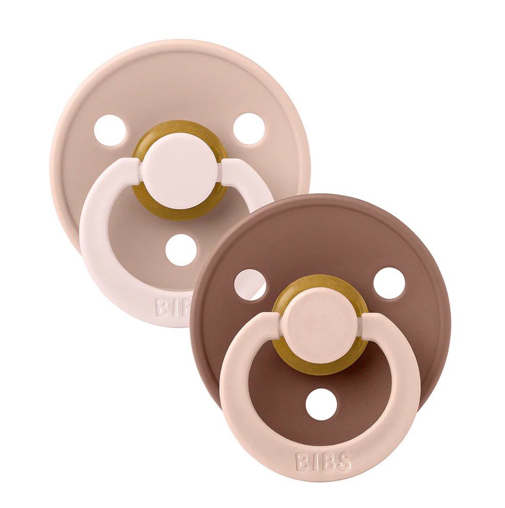 Bibs Soother- 2 Pack Studio Collection Fusion Blush / Woodchuck