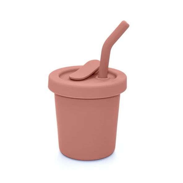 noüka Straw Cup 6 OZ- LIPSTICK PINK
