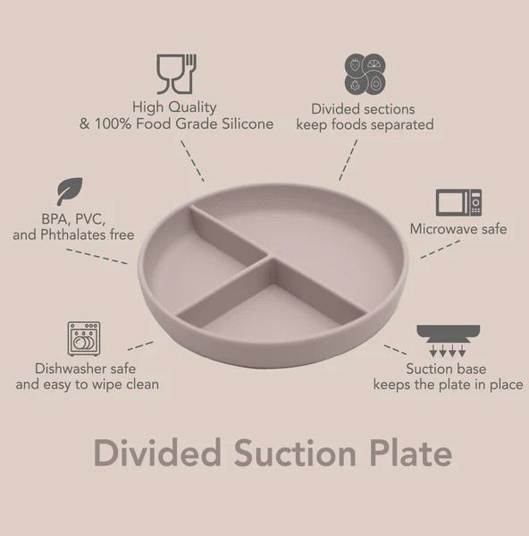 Nouka Silicone Divided Plate - SIFTING SAND