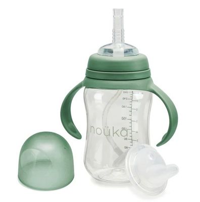 Nouka Transitional Sippy Weighted Straw - FERN