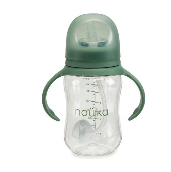 Nouka Transitional Sippy Weighted Straw - FERN