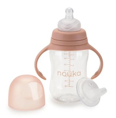 noüka Transitional Baby Bottle/Sippy Cup -SOFT BLUSH noüka Transitional Baby Bottle/Sippy Cup -SOFT BLUSH