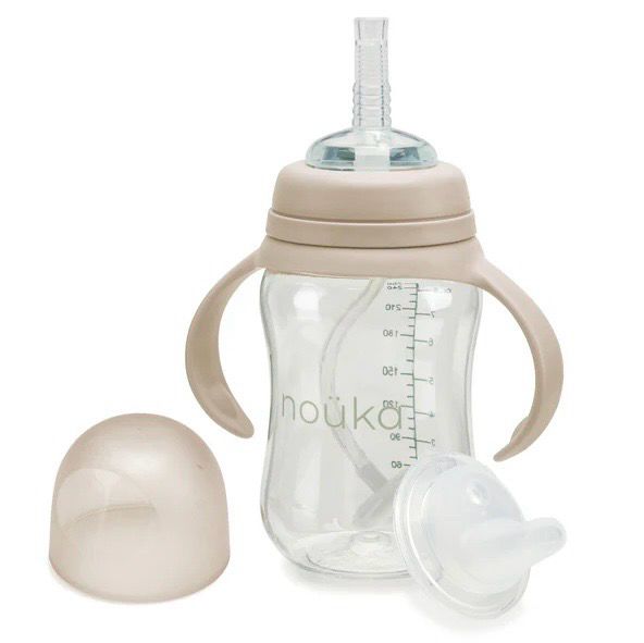 Nouka Transitional Sippy Weighted Straw - SOFT SAND